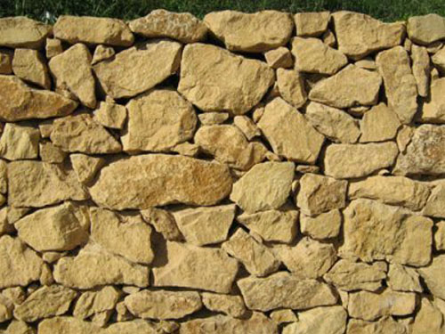 estético viudo Sobretodo Piedra de muro amarilla mamposteria | Cantera Perea